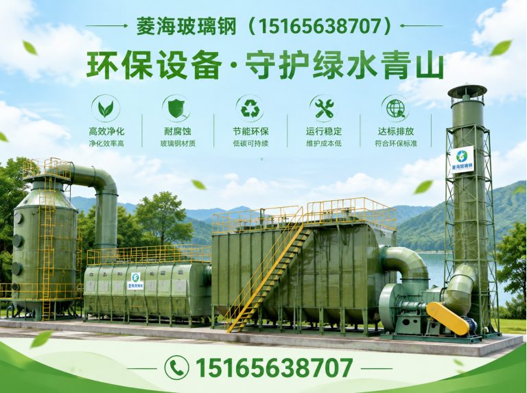 潍坊滨海经济技术开发区玻璃钢储罐展示图